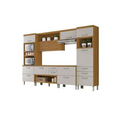 Cozinha Completa Princesa 5 Peças (1 Armário + 2 Balcões + 2 Paneleiros) C5p22 Freijo/off White