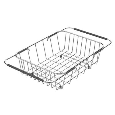 Cesto Aramado Retangular para Cubas e Pias com Alça Regulável Inox Tramontina