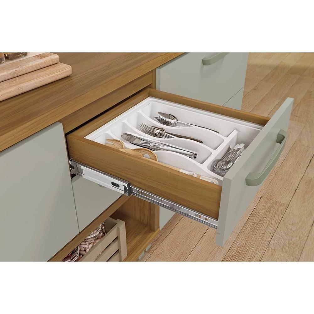 Cozinha Completa Princesa 5 Peças (1 Armário + 2 Balcões + 2 Paneleiros) C5p22 Freijo/off White - 10