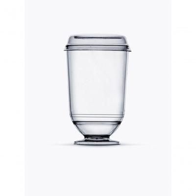 Taça com Tampa Pit 050 50ML Embalagem com 700 Unidades para Festas e Eventos Prata Higipack