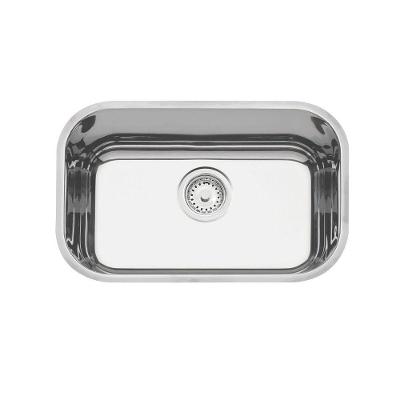 Cuba de Embutir Lavínia 47 BL Retangular em Aço Inox com Acabamento Brilhante Inox