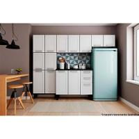 Cozinha Modulada Bertolini Múltipla 4 Peças (2 Armários + 1 Balcão + 1 Paneleiro) C4p87 Branco - 1