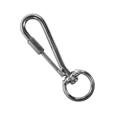 Destorcedor Mosquetão com Rosca MR1 Ideal para Atividades ao Ar Livre Prata GS Indústria Universo
