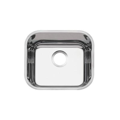 Cuba de Embutir Lavínia 40 BL Retangular em Aço Inox Acabamento Alto Brilho Inox
