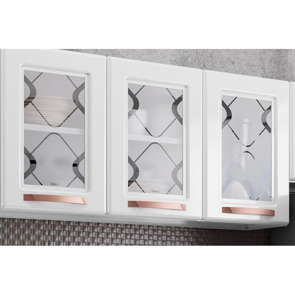 Cozinha Modulada Completa Mirage New 3 Peças (2 Armários + 1 Paneleiro) CPT113 Branco - Telasul - 6