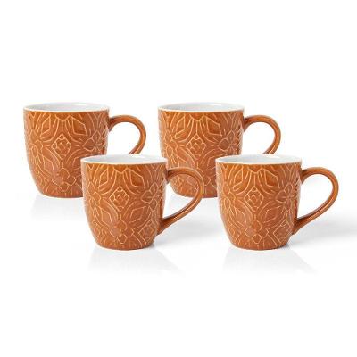 Caneca Copa E Cia 4 Peças Rilievo Em Cerâmica 200ml Blood