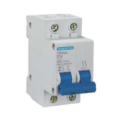 Disjuntor TR3KA 2 X 10A para Proteção Contra Sobrecarga Branco Tramontina Universo do Lar