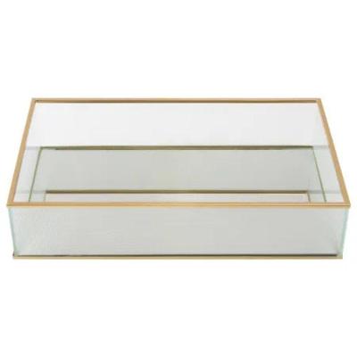 Bandeja Decorativa Ferro, Vidro e Espelho Bar-lavabo-cozinha com Estrutura