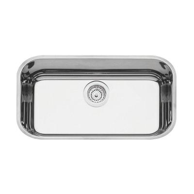 Cuba de Embutir Lavínia 56 BL Retangular em Aço Inox com Acabamento Brilhante Inox