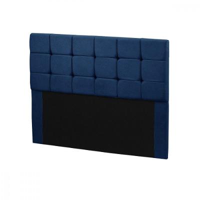 Cabeceira Para Cama Box Casal Julia 140cm Veludo Azul Star Confort