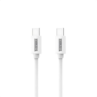 Cabo USB-C 1M 3A Tipo C para Carregamento Rápido com Alimentação em Energia Elétrica Branco