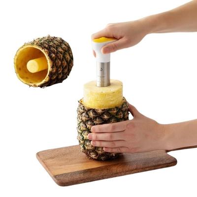 Descaroçador de Abacaxi Borda Dupla Drink 2 em 1 em Polipropileno Livre de Bpa e Aço Inoxidável