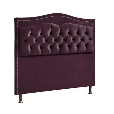 Cabeceira para Cama Box Casal Holanda Plus Veludo Roxo 140 cm Shop das Cabeceiras