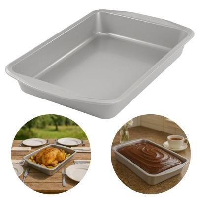 Assadeira Retangular 47CM em Aço Carbono Antiaderente Alta Performance Cinza Carbono