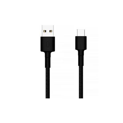 Cabo USB 18714 SJV4109GL SJX10ZM USB-A para USB-C 1,0M com Revestimento Trançado em Nylon Preto