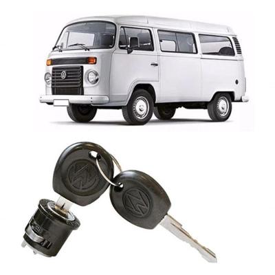 Cilindro de Ignição da Coluna de Direção 211.905.855.2 Volkswagen Kombi 1957 a 2013 Preto Universal