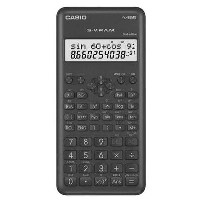Calculadora Científica Casio FX-95MS 2nd Edition com 244 Funções e Tela de Duas Linhas Preto