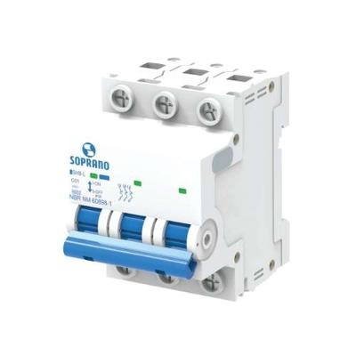Disjuntor 6K Branco 3 X 63A com Proteção IP20 para Instalações Elétricas Soprano