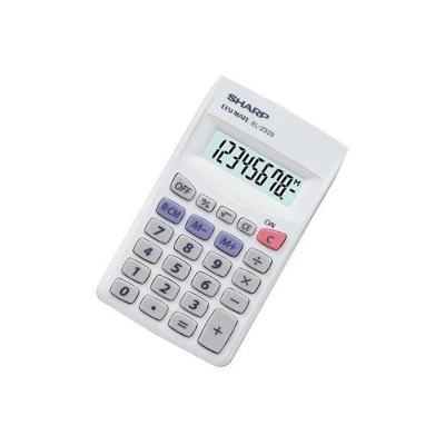 Calculadora Sharp EL-233SB com Tela Grande de 8 Dígitos e Teclado de Borracha Branco
