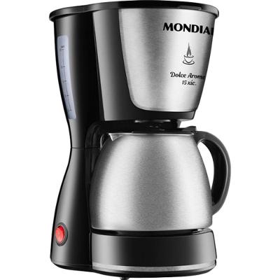 Cafeteira Elétrica Mondial Dolce Inox Arome C-34 15 Xícaras Aço Inox 800W 110V