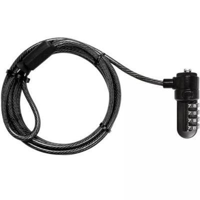 Cabo de Segurança para Notebook KSD-335 Bolt II BLK em Aço Galvanizado com Trava com Chave Preto
