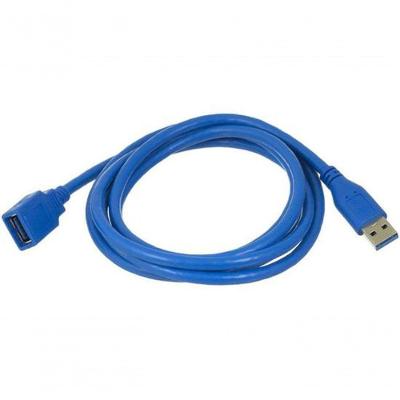 Cabo USB Extensor 3m 3.0 com Velocidade de Transferência Rápida para Dispositivos Azul