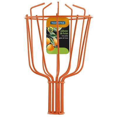 Colhedor de Frutas Médio Tramontina em Aço sem Cabo Leve para Agricultura e Jardinagem Tramontina