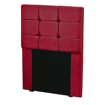 Cabeceira Para Cama Box Solteiro Julia Veludo Com Botões Vermelho Star Confort