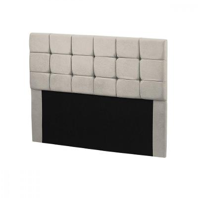 Cabeceira Para Cama Box Casal Julia Veludo Detalhes Com Botões Marfim Star Confort