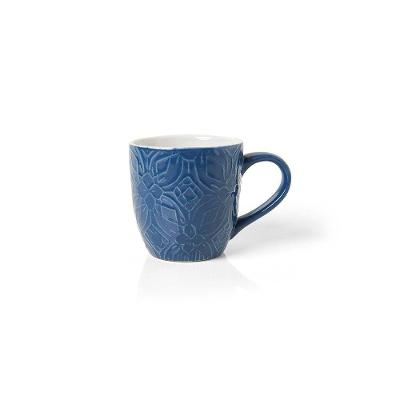 Caneca Copa E Cia Rilievo Em Cerâmica 200ml Marinho