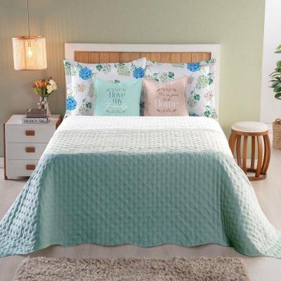 Cobre Leito Luxuria Queen 7 Peças 100% Poliéster - Verde