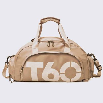 Bolsa Esportiva Ming para Treino Impermeável com Bolso para Tênis Marrom OEM