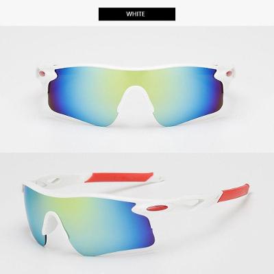 Óculos de Ciclismo SSRB0026 com Proteção UV400 e Lentes em PC Branco AIELBRO