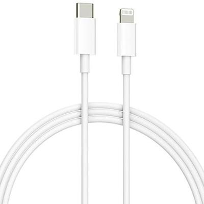 Cabo Lightning Xiaomi CTL01ZMC para Carregamento Rápido e Dados 1M Branco Compatível