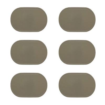 Jogo Americano Copa E Cia 6 Peças Pvc Color Oval Fendi