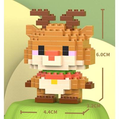 Brinquedo Blocos de Montar Infantil w1502-10 Educativo em Plástico ABS com Tema de Animais OEM