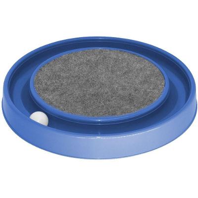 Arranhador para Gatos OEM Redondo Relax com Bolinha Miau Azul 35 e 5cm 1 Unidade