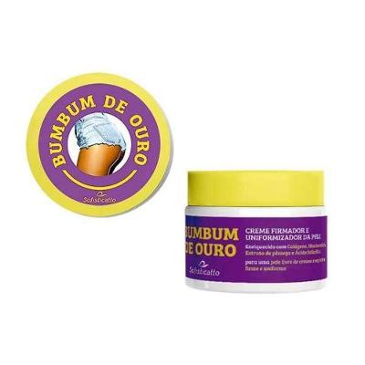 Creme Firmador e Uniformizador Bumbum de Ouro com Ácido Salicílico e Colágeno Cosméticos