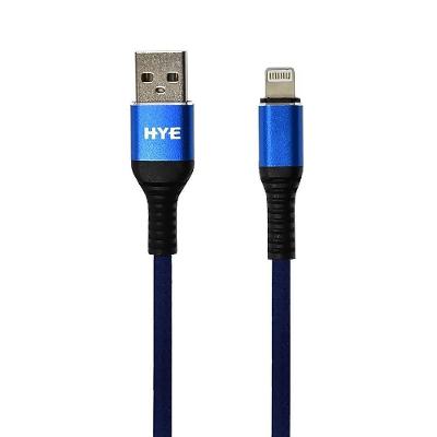 Cabo USB-A para Lightning HYE HYE25BL para Carregamento e Dados 1,2 METROS Azul 1 UNIDADE
