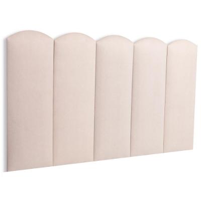 Cabeceira Estofada Infantil Modelo Nuvem Solteiro Suede Creme Off White Flamingo Design