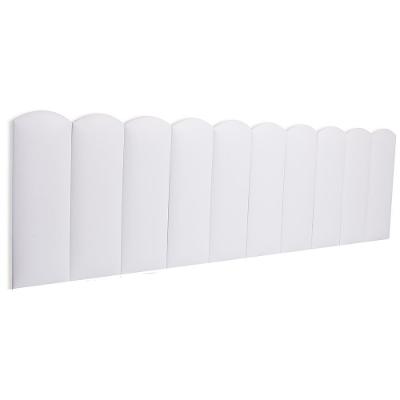 Cabeceira King Kit 10 Placas Modelo Nuvem Courino Branco Flamingo Design