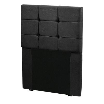 Cabeceira Para Cama Box Solteiro Julia 0,88m Veludo Com Botões Preto Star Confort