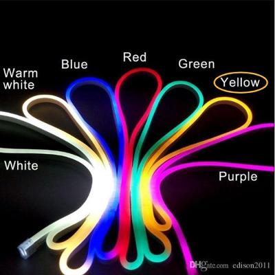 Mangueira LED Neon 5 Metros 12V Flexível Alto Brilho Amarelo OEM