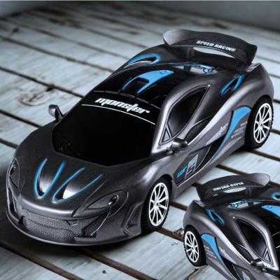 Carrinho de Controle Remoto Esportivo com Farol LED Preto Azul OEM