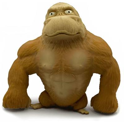 Boneco Antistresse Rongee Kong Gorila com Textura Macia para Aliviar Estresse Marrom OEM