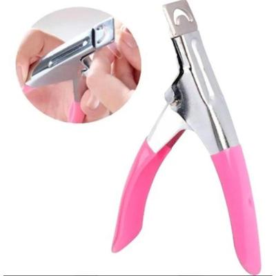 Alicate Cortador de Unhas Postiças The Edge Cutter para Tips com Depósito para Pontas Rosa OEM