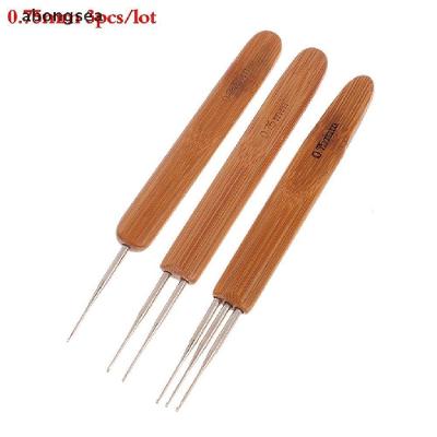 Agulha de Crochê para Dread e Mega Hair Ferramenta de Tecelagem Cabo de Bambu 0 e 75mm OEM