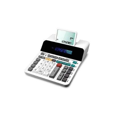 Calculadora Sharp EL-1901 com Display de 12 Dígitos e Tela de 5 Linhas Ajustável 110V Branco
