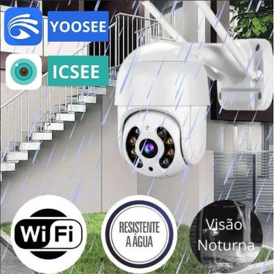 Câmera de Segurança Ip Externa A8 Dome Hd 1280x960p Wi-Fi Ou Cabo Rj45 com Infravermelho e Sensor