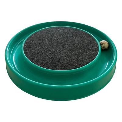Arranhador para Gatos OEM Redondo Relax com Bolinha Miau Verde 35 e 5cm Base Polipropileno Carpete 1
